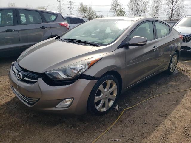 5NPDH4AEXCH111691 - 2012 HYUNDAI ELANTRA GLS TAN photo 1