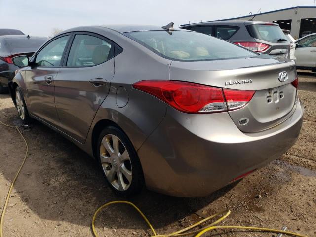 5NPDH4AEXCH111691 - 2012 HYUNDAI ELANTRA GLS TAN photo 2