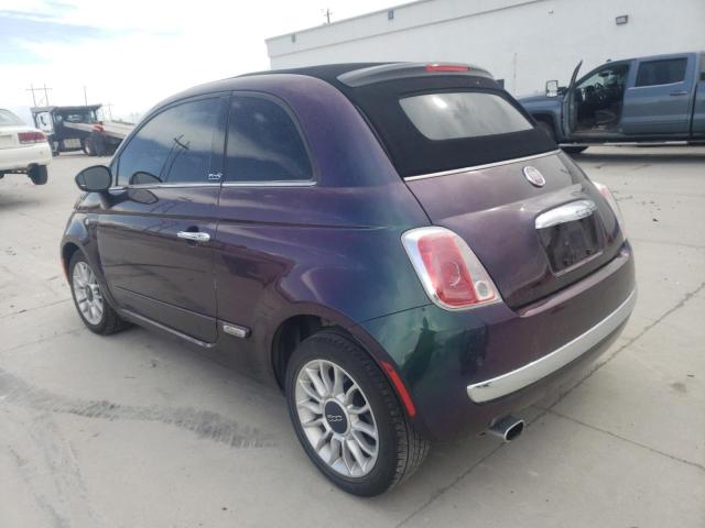 3C3CFFER7DT531439 - 2013 FIAT 500 LOUNGE TWO TONE photo 2