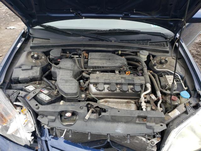 2HGES26721H572931 - 2001 HONDA CIVIC EX BLUE photo 11