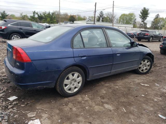 2HGES26721H572931 - 2001 HONDA CIVIC EX BLUE photo 3