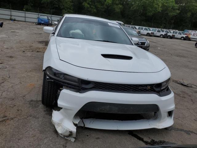 2C3CDXGJXLH194419 - 2020 DODGE CHARGER SCAT PACK WHITE photo 5