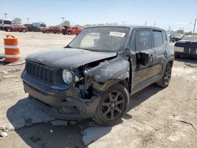 ZACCJAAT2GPE05063 - 2016 JEEP RENEGADE SPORT BLACK photo 1