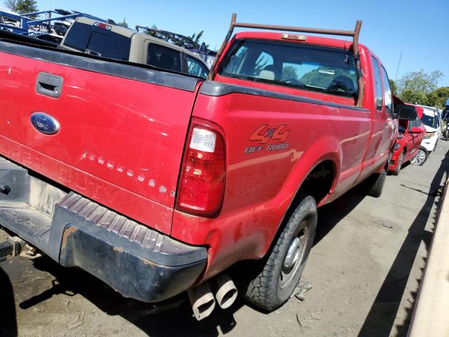 1FTSX21R08EB33319 - 2008 FORD F250 SUPER DUTY RED photo 3