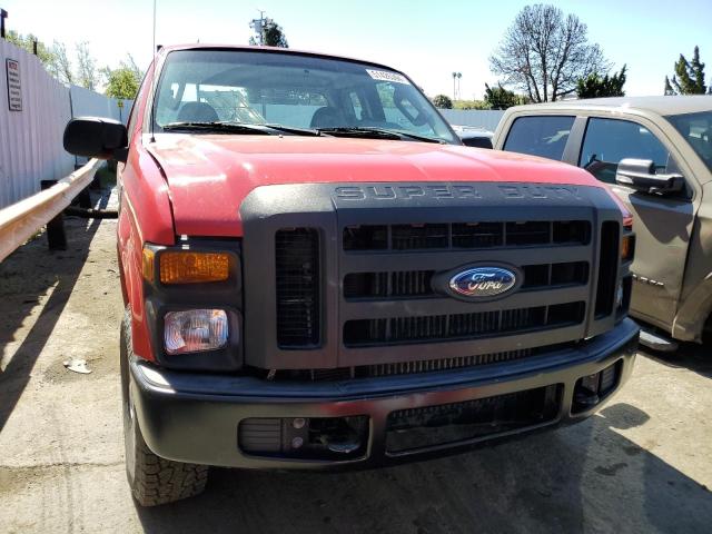 1FTSX21R08EB33319 - 2008 FORD F250 SUPER DUTY RED photo 5