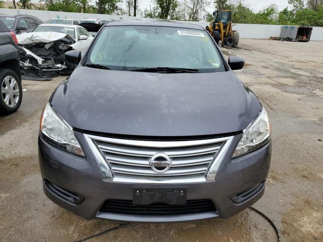 3N1AB7AP1FY352850 - 2015 NISSAN SENTRA S GRAY photo 5