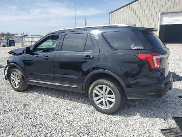 1FM5K8D87JGB16802 - 2018 FORD EXPLORER XLT შავი ფოტო 2