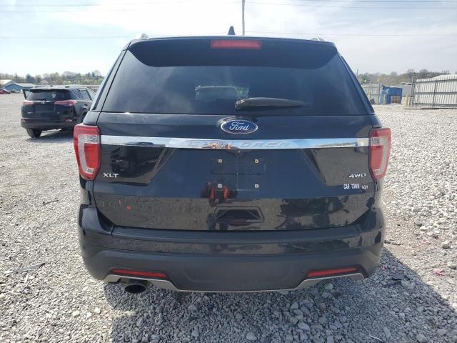1FM5K8D87JGB16802 - 2018 FORD EXPLORER XLT შავი ფოტო 6