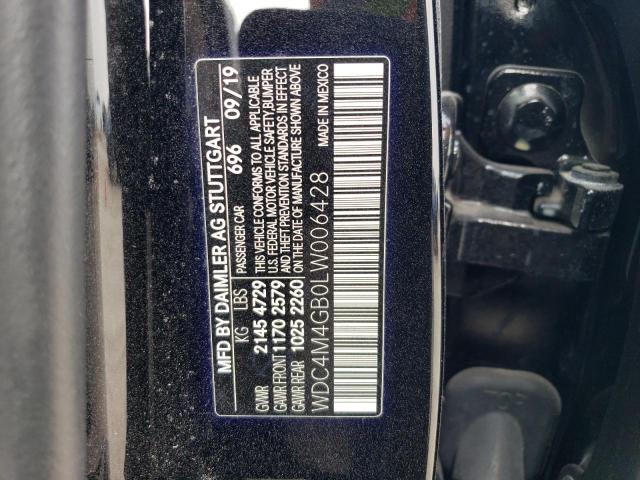 WDC4M4GB0LW006428 - 2020 MERCEDES-BENZ GLB 250 BLACK photo 14