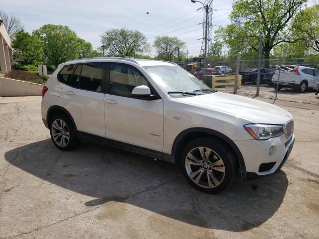 5UXWX7C51F0K34841 - 2015 BMW X3 XDRIVE35I WHITE photo 4