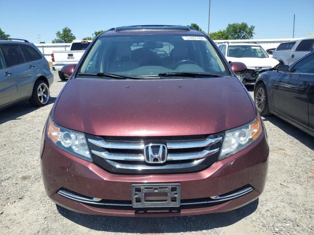 5FNRL5H60GB066872 - 2016 HONDA ODYSSEY EXL RED photo 5