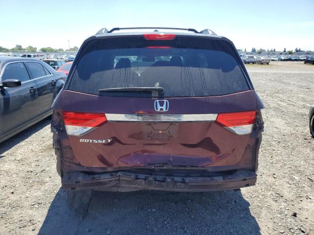 5FNRL5H60GB066872 - 2016 HONDA ODYSSEY EXL RED photo 6