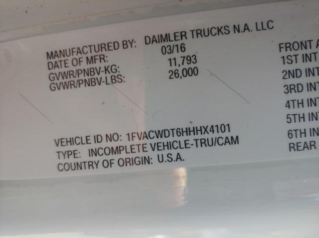 1FVACWDT6HHHX4101 - 2017 FREIGHTLINER M2 106 MEDIUM DUTY WHITE photo 10