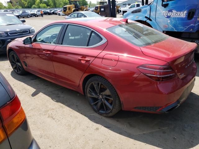 KMTG54TEXNU088247 - 2022 GENESIS G70 BASE RED photo 2