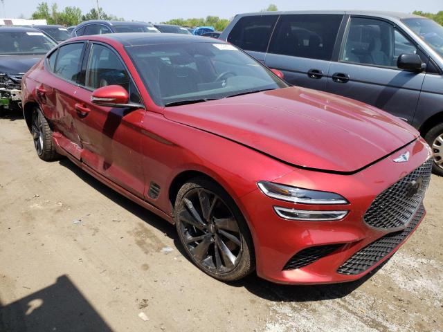 KMTG54TEXNU088247 - 2022 GENESIS G70 BASE RED photo 4