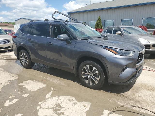 5TDGZRBH1MS080603 - 2021 TOYOTA HIGHLANDER XLE GRAY photo 4