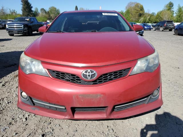 4T1BF1FK4CU603242 - 2012 TOYOTA CAMRY BASE RED photo 5