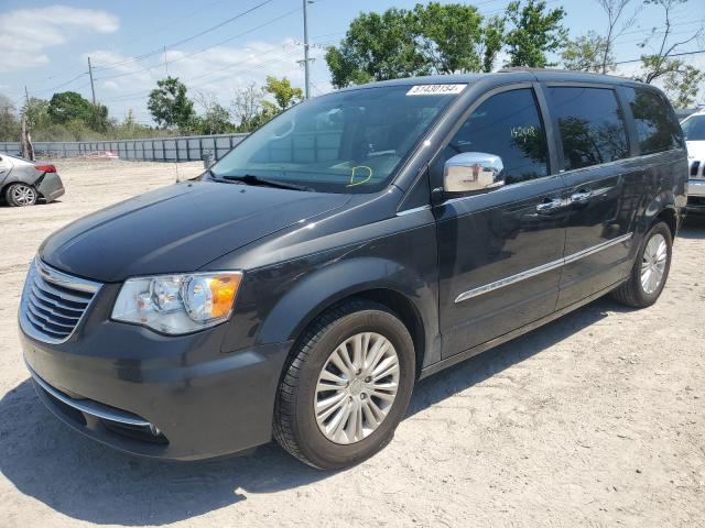 2C4RC1CG3CR412534 - 2012 CHRYSLER TOWN & COU TOURING L GRAY photo 1