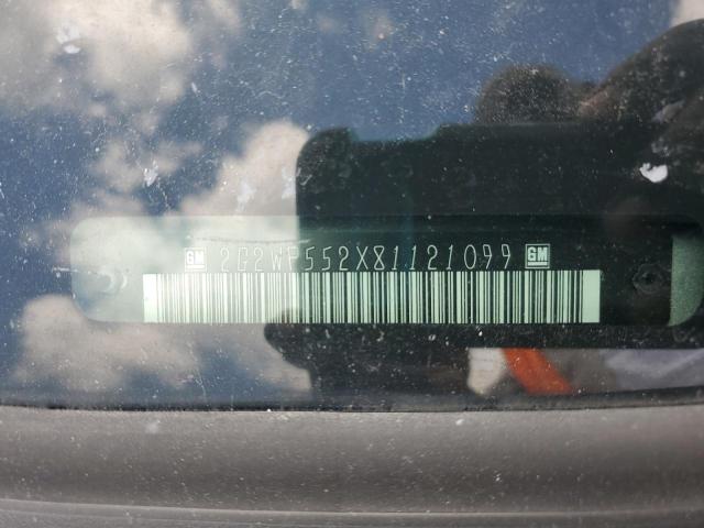 2G2WP552X81121099 - 2008 PONTIAC GRAND PRIX 银色 照片 12