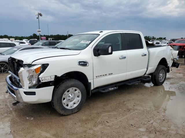 1N6AA1FA2MN533769 - 2021 NISSAN TITAN XD S WHITE photo 1