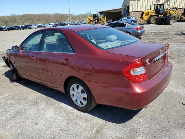 4T1BE32K53U182734 - 2003 TOYOTA CAMRY LE BURGUNDY photo 2