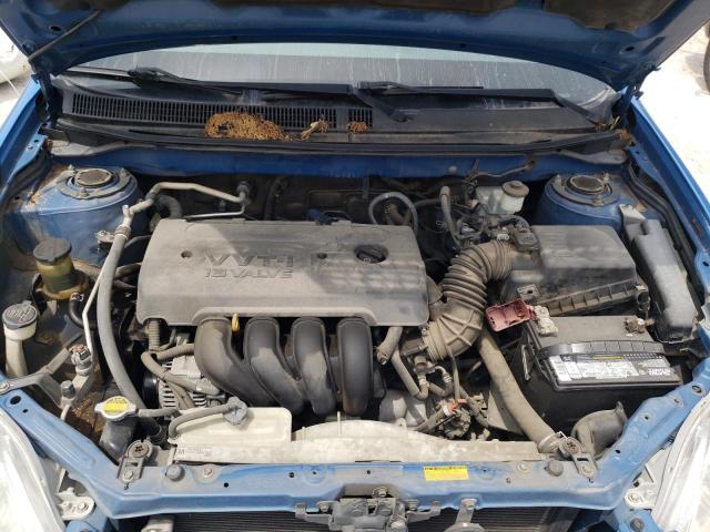 2T1KR32EX8C701011 - 2008 TOYOTA COROLLA MA XR BLUE photo 11