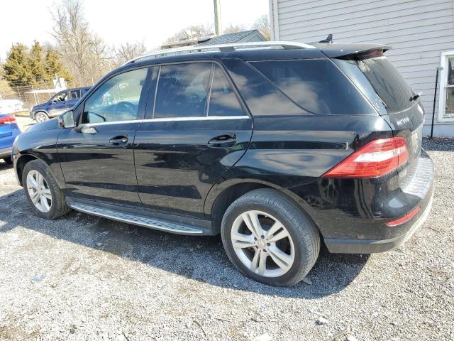 4JGDA5HB0FA469587 - 2015 MERCEDES-BENZ ML 350 4MATIC BLACK photo 2