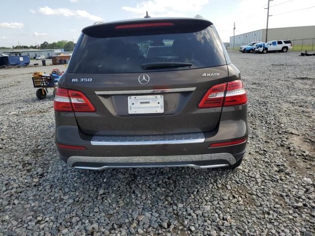 4JGDA5HB3CA027818 - 2012 MERCEDES-BENZ ML 350 4MATIC BROWN photo 6