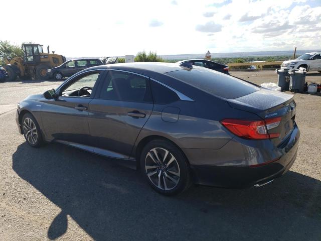 1HGCV3F14KA002851 - 2019 HONDA ACCORD HYBRID GRAY photo 2