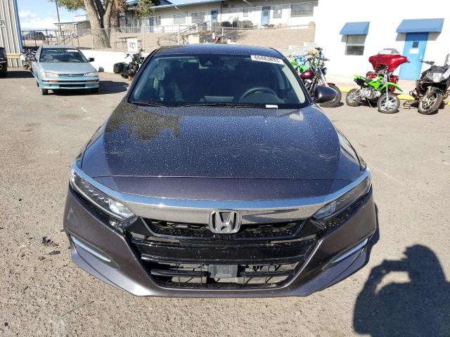 1HGCV3F14KA002851 - 2019 HONDA ACCORD HYBRID GRAY photo 5