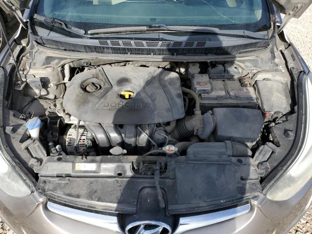 5NPDH4AE3EH460307 - 2014 HYUNDAI ELANTRA SE SILVER photo 11