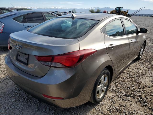 5NPDH4AE3EH460307 - 2014 HYUNDAI ELANTRA SE SILVER photo 3