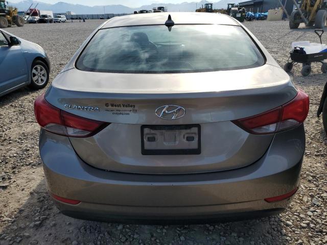 5NPDH4AE3EH460307 - 2014 HYUNDAI ELANTRA SE SILVER photo 6