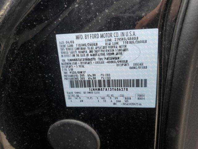 1LNHM87A13Y686278 - 2003 LINCOLN LS 黑色 照片 12