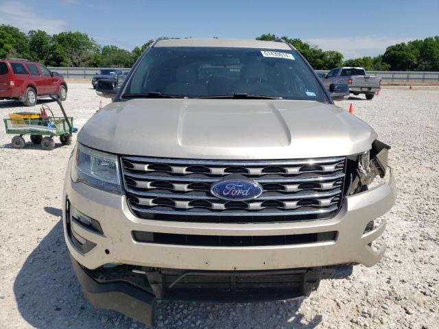 1FM5K7D82HGB14332 - 2017 FORD EXPLORER XLT BEIGE photo 5