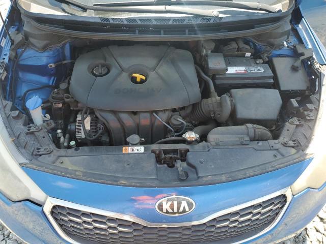 KNAFX4A69F5329756 - 2015 KIA FORTE LX BLUE photo 11