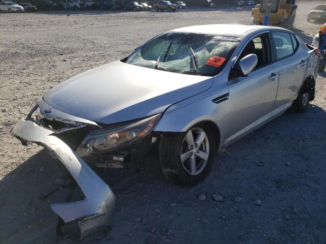 5XXGM4A76FG501360 - 2015 KIA OPTIMA LX SILVER photo 2