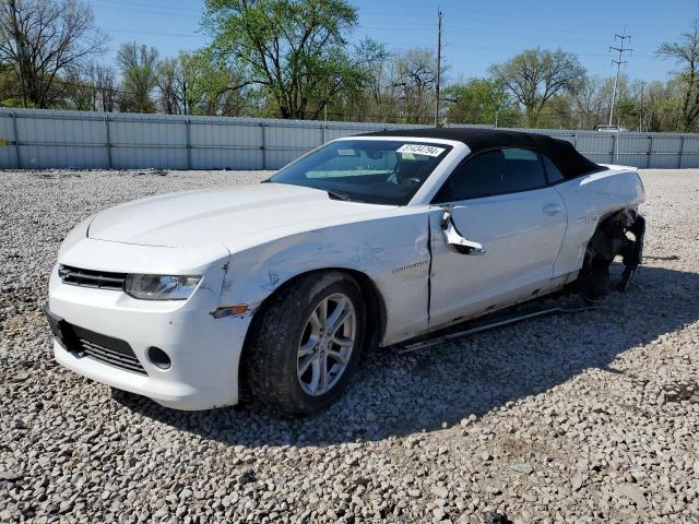 2G1FD3D33F9261361 - 2015 CHEVROLET CAMARO LT WHITE photo 1