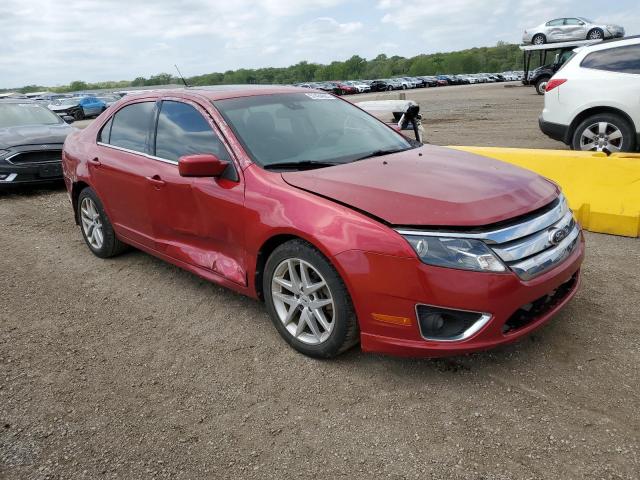 3FAHP0JA1CR393555 - 2012 FORD FUSION SEL RED photo 4