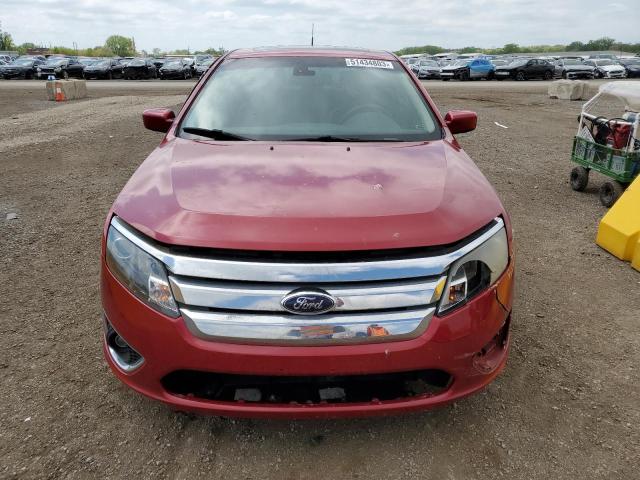 3FAHP0JA1CR393555 - 2012 FORD FUSION SEL RED photo 5