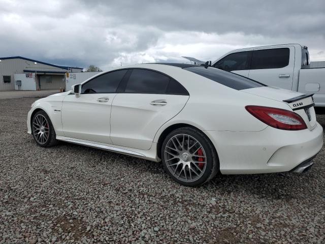 WDDLJ7GB1FA145874 - 2015 MERCEDES-BENZ CLS 63 AMG S-MODEL WHITE photo 2