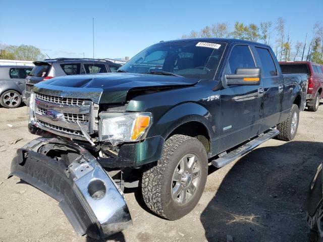1FTFW1ET8DFE08086 - 2013 FORD F150 SUPERCREW GREEN photo 1