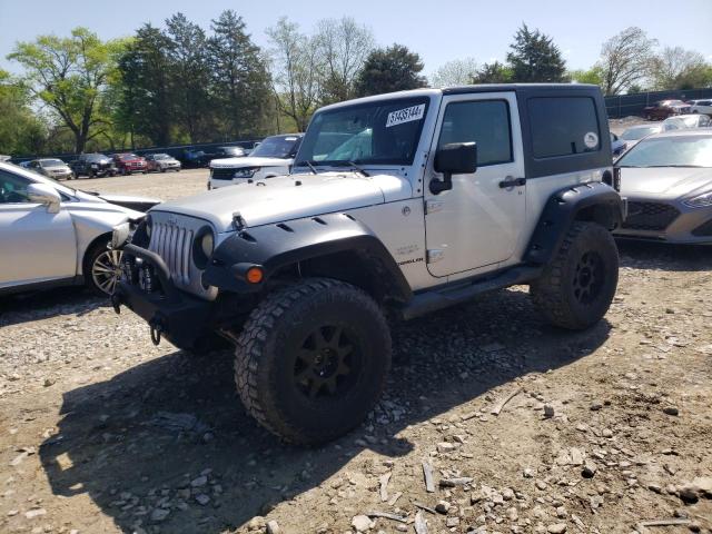 1J4FA54157L187357 - 2007 JEEP WRANGLER SAHARA SILVER photo 1