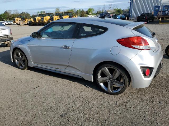 KMHTC6AEXDU110761 - 2013 HYUNDAI VELOSTER TURBO SILVER photo 2