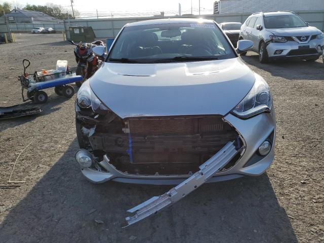 KMHTC6AEXDU110761 - 2013 HYUNDAI VELOSTER TURBO SILVER photo 5