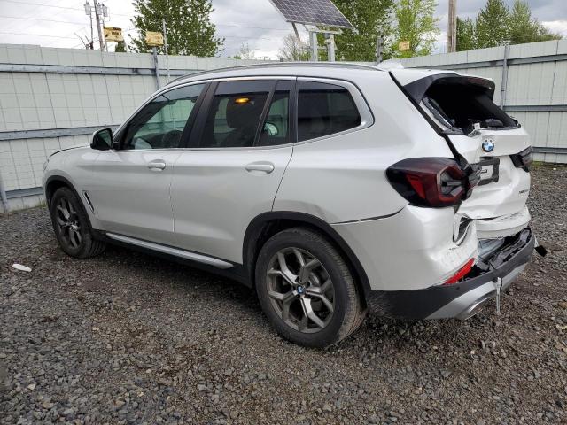 5UX53DP07P9R23736 - 2023 BMW X3 XDRIVE30I WHITE photo 2