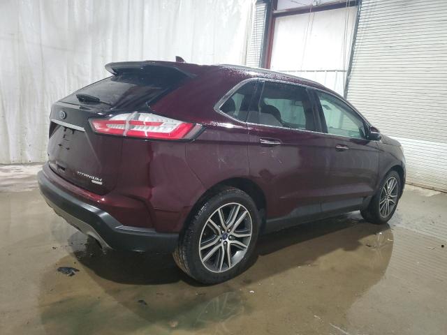 2FMPK3K9XKBB19662 - 2019 FORD EDGE TITANIUM BURGUNDY photo 3