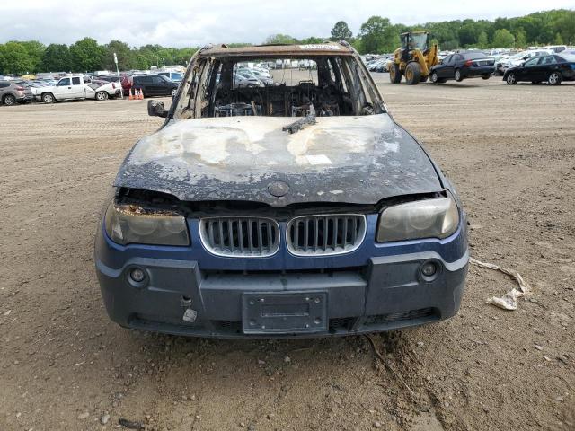 WBXPA73424WB22841 - 2004 BMW X3 2.5I BLUE photo 5