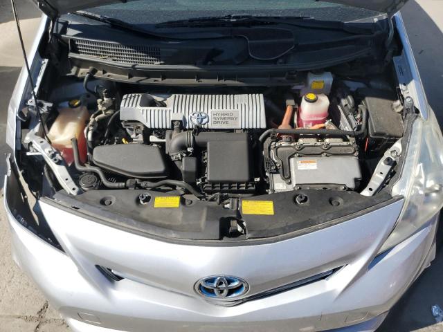 JTDZN3EUXC3091402 - 2012 TOYOTA PRIUS V SILVER photo 11