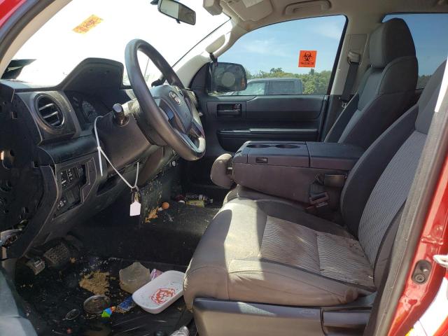 5TFRW5F14HX225706 - 2017 TOYOTA TUNDRA DOUBLE CAB SR/SR5 RED photo 7